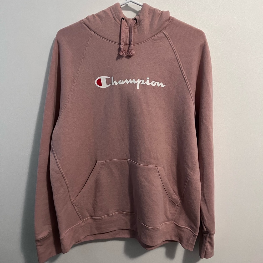 Light pink champion hoodie
